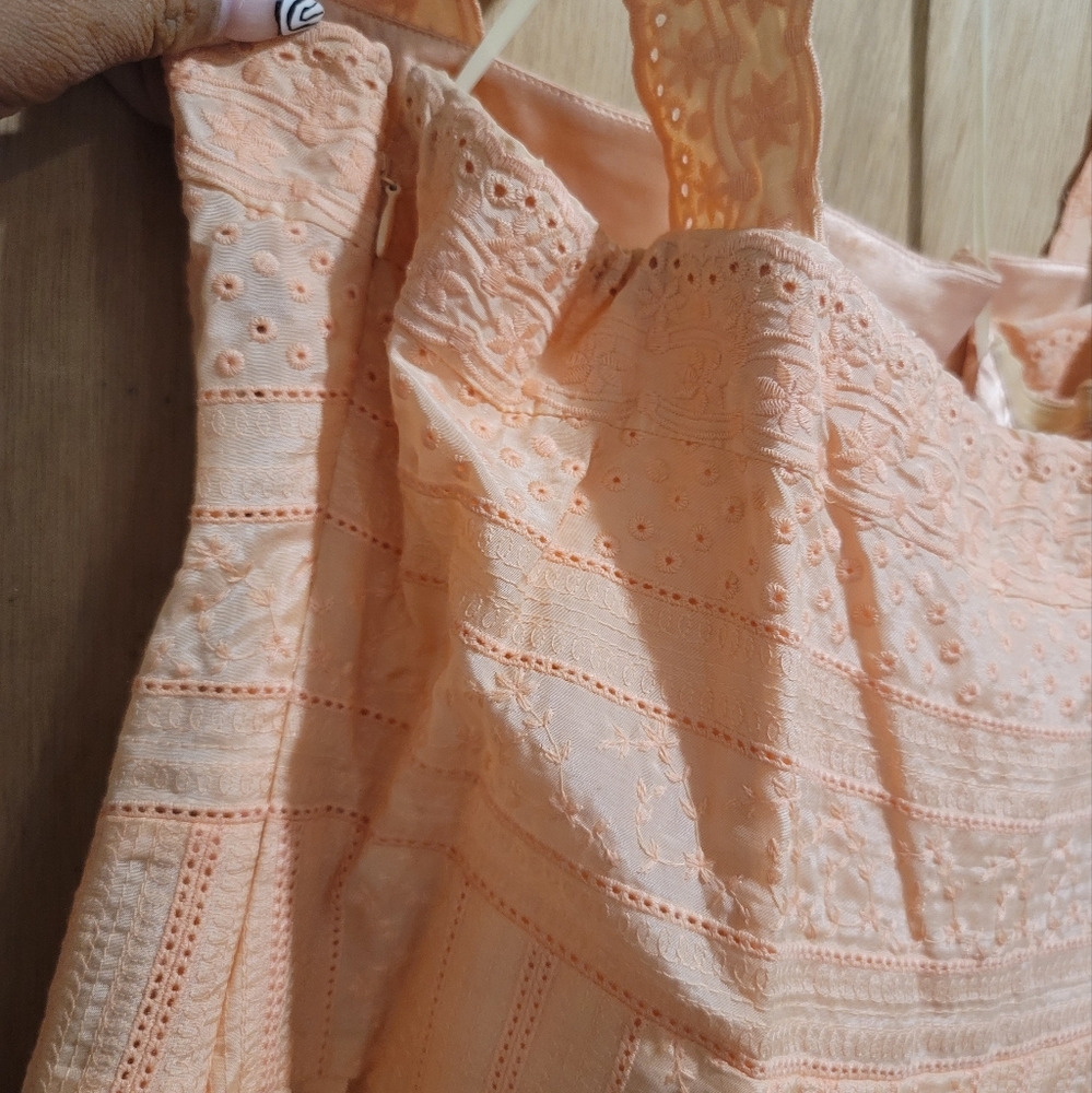 Peach Spring Dress - Picture 4 of 4